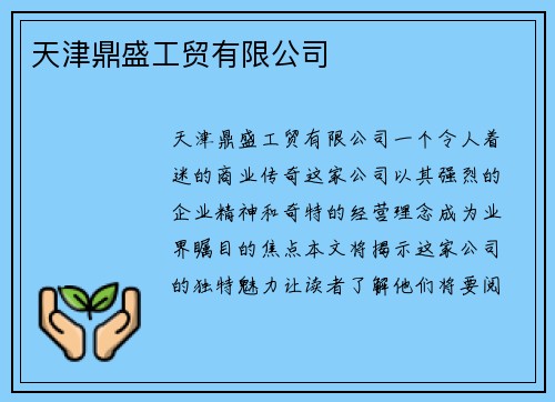 天津鼎盛工贸有限公司